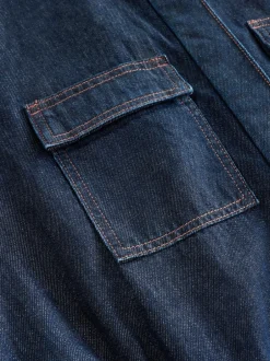 Next bleu foncé - Combinaison de maternité en Jean 100% coton Best