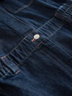 Next bleu foncé - Combinaison de maternité en Jean 100% coton Best