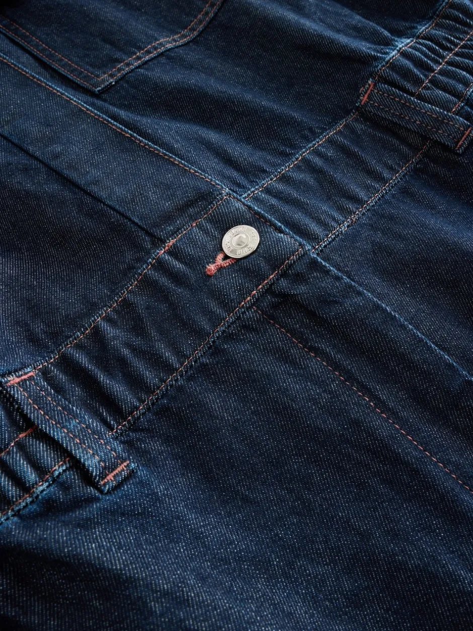 Next bleu foncé - Combinaison de maternité en Jean 100% coton Best