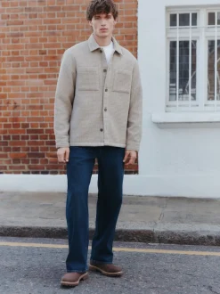 Next - Coupe ample - délavé vintage Denim Jeans Bleu foncé Discount