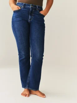 Next bleu foncé - Jean bootcut extensible en denim Hourglass