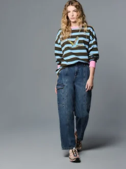 Next bleu foncé - Jean charpentier droit cheville Discount