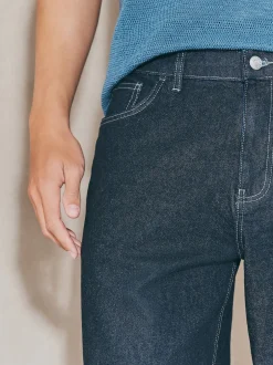 Next bleu foncé - Jean EDIT coupe ample Hot