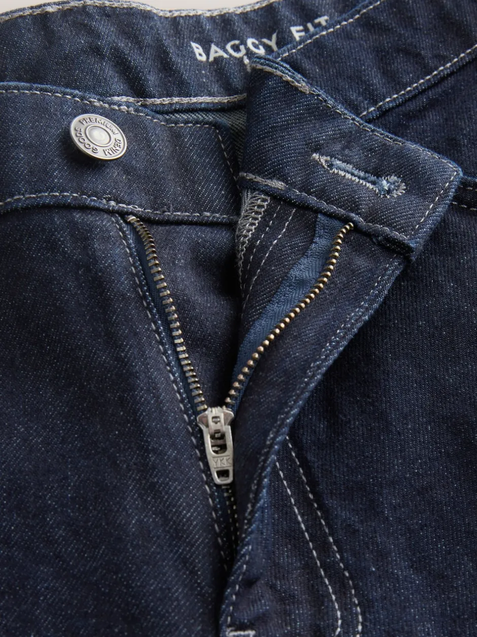 Next bleu foncé - Jean EDIT coupe ample Hot