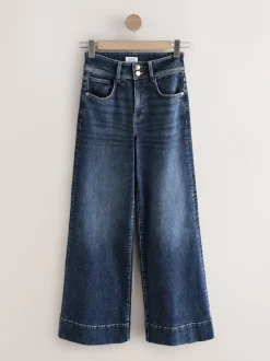Next bleu foncé - Jean extensible Ample taille haute New