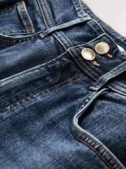 Next bleu foncé - Jean extensible Ample taille haute New