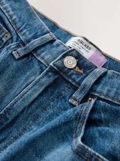 Next bleu foncé - Jean mom Hourglass Comfort colonne extensible