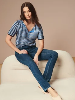 Next bleu foncé - Jean slim super doux Sale