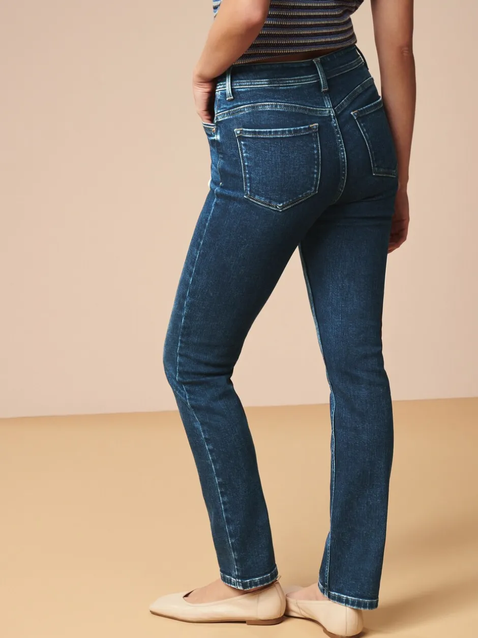 Next bleu foncé - Jean slim super doux Sale