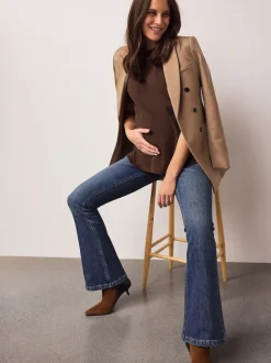 Next bleu foncé - Jean évasé en denim de grossesse Clearance