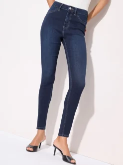 Friends Like These bleu foncé - Jeggings taille haute Discount