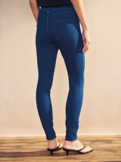 Next bleu foncé - Leggings Jersey Denim New