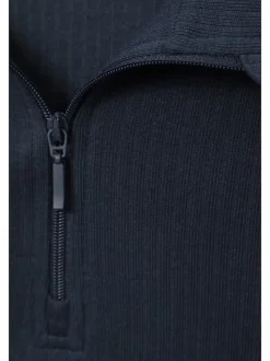 Mountain Warehouse bleu foncé - Mens Talus Quarter Zip Thermal Top Clearance