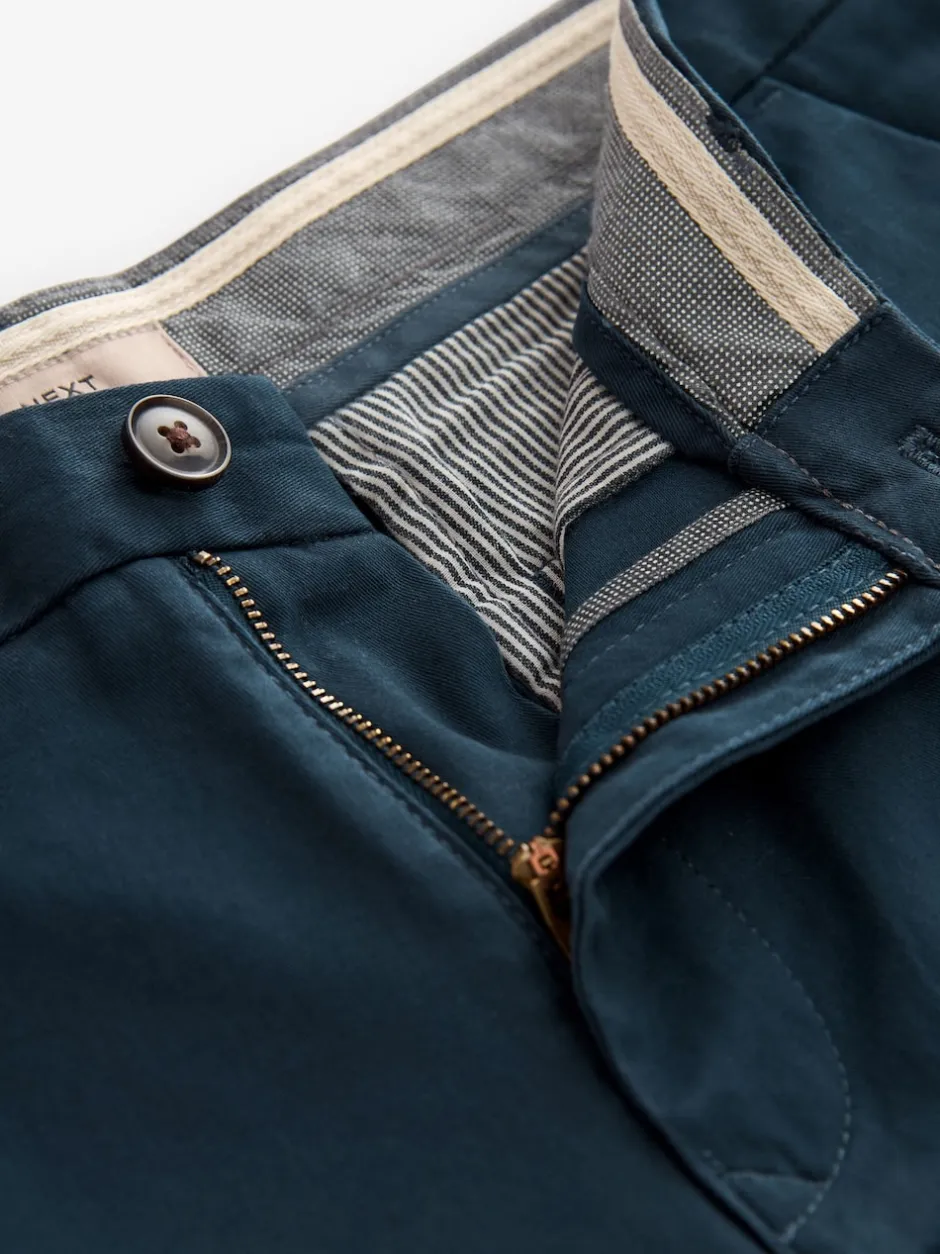 Next Bleu foncé - Pantalon chino stretch skinny Discount