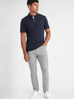 Calvin Klein Golf - Polo Uni bleu foncé Sale