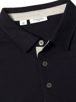 Calvin Klein Golf - Polo Uni bleu foncé Sale