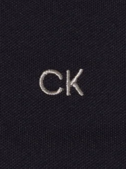 Calvin Klein Golf - Polo Uni bleu foncé Sale