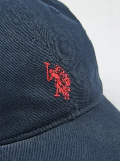 U.S. Polo Assn bleu foncé - . Casquette décontractée lavée 100% coton Outlet
