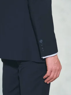 Brook Taverner Bleu foncé - Veste de costume habillé lavable en laine mélangée Best