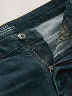 Next - Coupe fuselée régulière - Jean Motionflex Bleu foncé de denim Hot