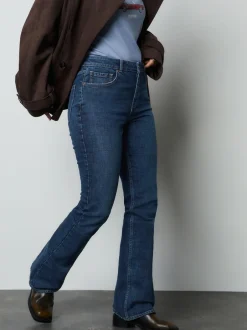 Next Bleu foncé de denim - Jean bootcut authentique Milieu