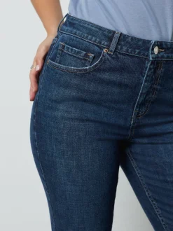 Next Bleu foncé de denim - Jean bootcut authentique Milieu