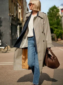 Next Bleu foncé de denim - Jean colonne extensible Mom Comfort New