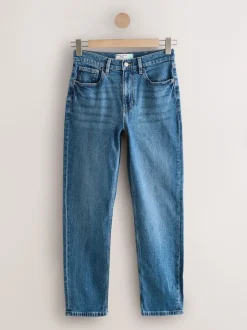 Next Bleu foncé de denim - Jean colonne extensible Mom Comfort New