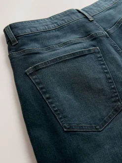 Next - Jeansextensible classique coupe fuselée régulière Bleu foncé lavé Hot