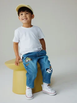 Next Bleu foncé Personnage Ferme - Jean ample à enfiler (3mois-7ans) Hot