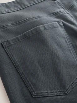 Next - Lit 1 place - Coupe ajustée Classic Jeans extensibles Bleu Gris Moyen Outlet