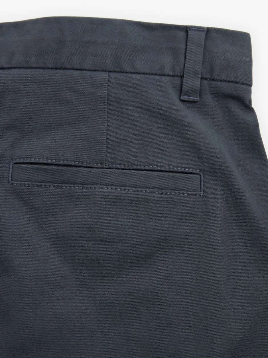 Next - Slim Fit (Slim Fit) - Pantalon chino stretch Bleu Gris Moyen Discount