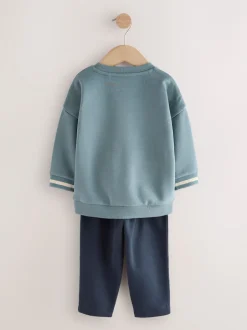 Next - Ensemble Sweat-shirt et Survêtement (3mois à7ans) Bleu imprimé avion Sale