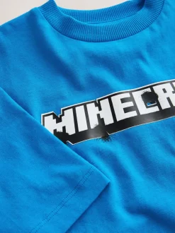 Next - T-shirt Minecraft (3-16ans) Bleu imprimé dans le dos Online
