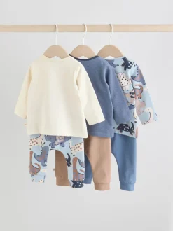 Next - Hauts et Leggings 6 pièces bébé (0mois-3ans) Bleu imprimé dinosaure Hot