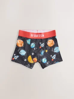 Next Bleu imprimé galaxie - Lot de 5 boxers Junior Personnage (1.5-16ans) Online