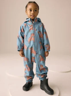 Next - Combinaison imperméable doublée de polaire (3mths-7yrs) Bleu imprimé hamish