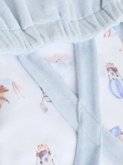 Next Bleu imprimé éléphant - Ensemble salopette et body en velours bébé (0mois-3ans) Hot