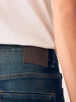 Next Bleu indigo - - extensible Denim Jeans Ajustement droit New