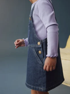 Next Bleu indigo - Denim Robe chasuble (3mths-8yrs)