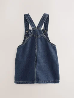 Next Bleu indigo - Denim Robe chasuble (3mths-8yrs)