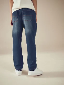 Next Bleu indigo - Jeans extensibles à taille élastique (3-16ans) Sale