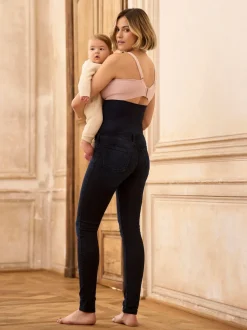 Seraphine Bleu indigo - Jeans skinny Premium en tissu bio post-grossesse Clearance
