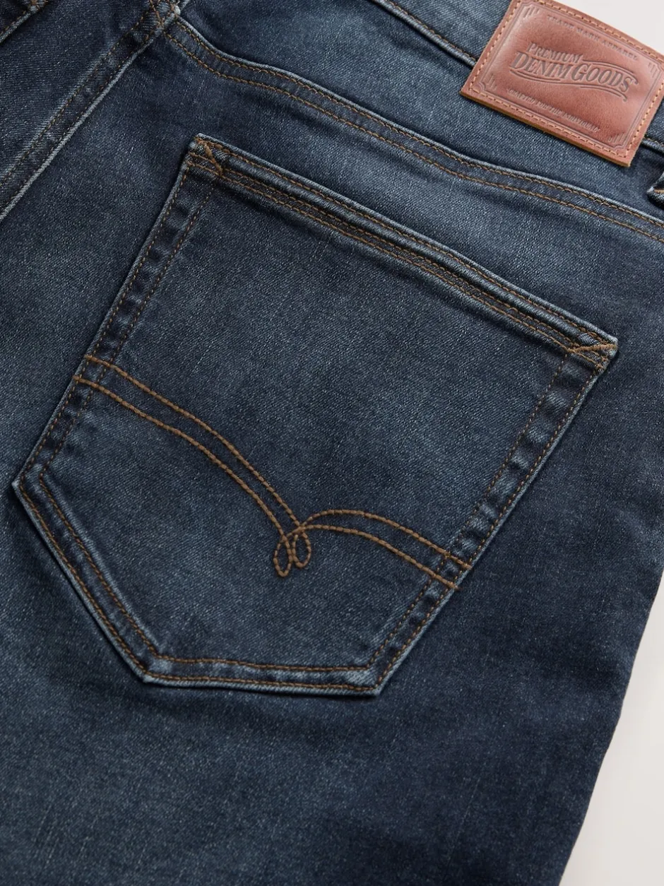 Next - Slim Fit (Slim Fit) - Jean Motionflex Bleu indigo moyen Sale