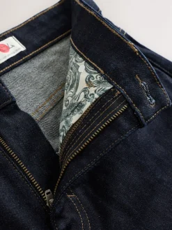 Next Bleu indigo rincé - Ajustement droit - Signature Selvedge jean Denim Jeans Outlet