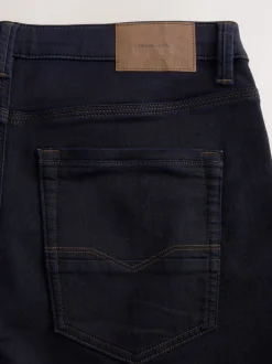 Next Bleu indigo rincé - - Jeans stretch de confort Ajustement droit New