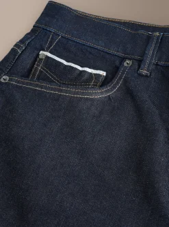Next Bleu indigo rincé - Coupe fuselée régulière - Signature Selvedge jean Denim Jeans Online