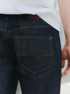 Next Bleu indigo rincé - Jean Denim Signature brossé douillet à Carreaux Outlet