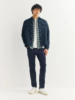Next - Lit 1 place - Coupe ajustée Classic Jeans extensibles Bleu indigo rincé Online