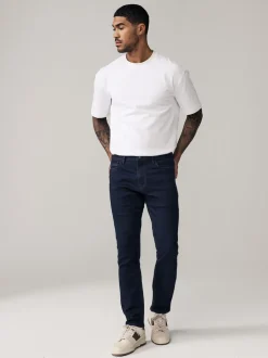 Next - Slim Fit (Slim Fit) - Jeans stretch de confort Bleu indigo rincé Clearance